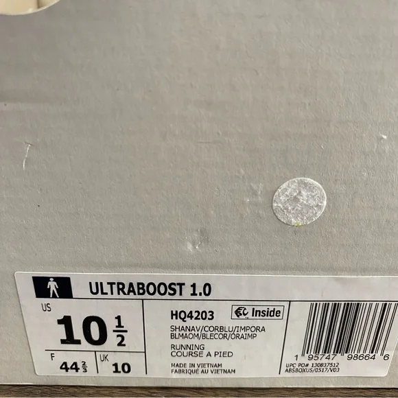 Adidas Ultraboost 1.0 Ultra Boost Shadow Navy Blue White HQ4203 Mens Size - Picture 10 of 10